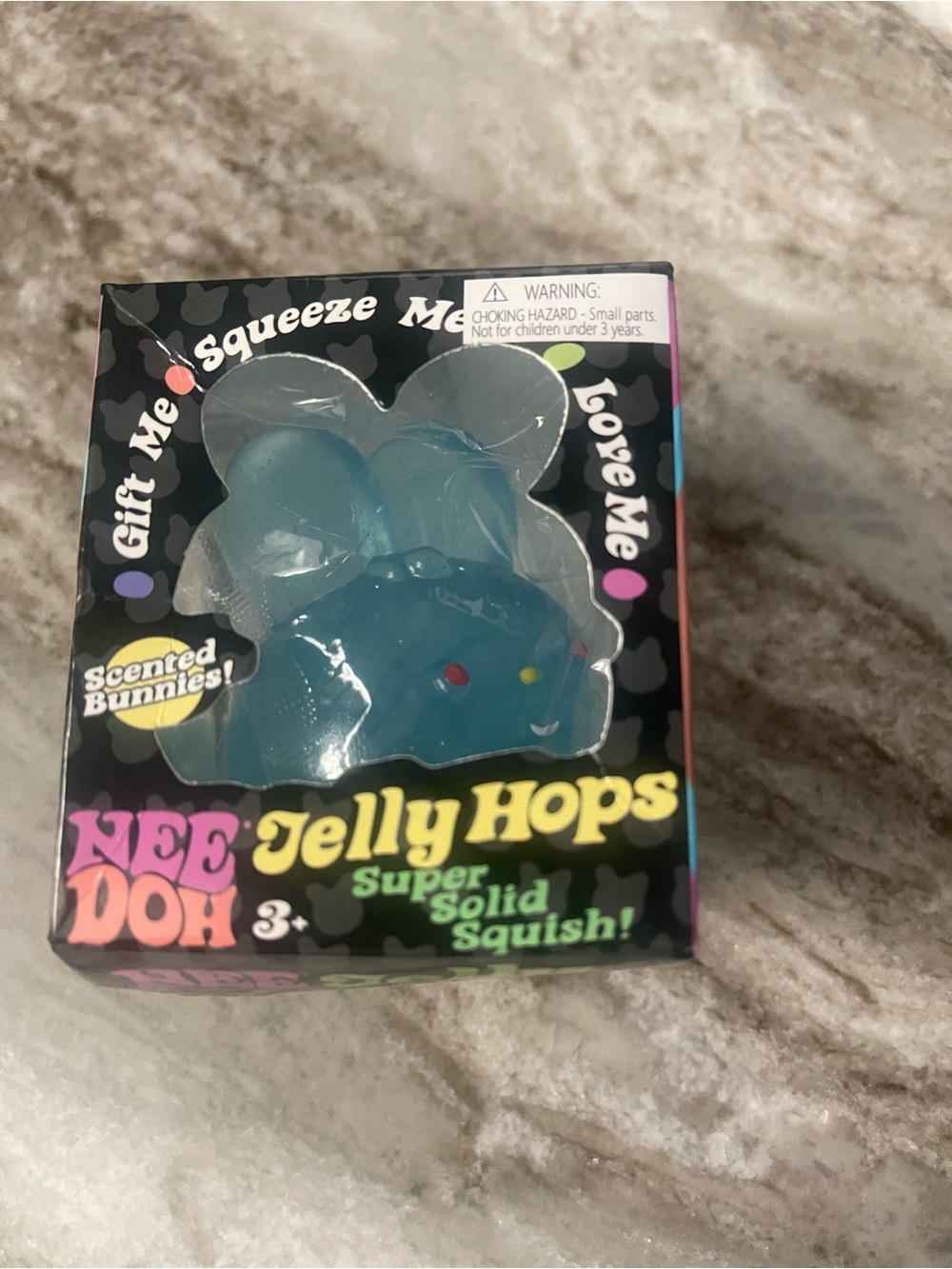 NeeDoh Jelly Hops Blue Scented Bunny Squish Toy